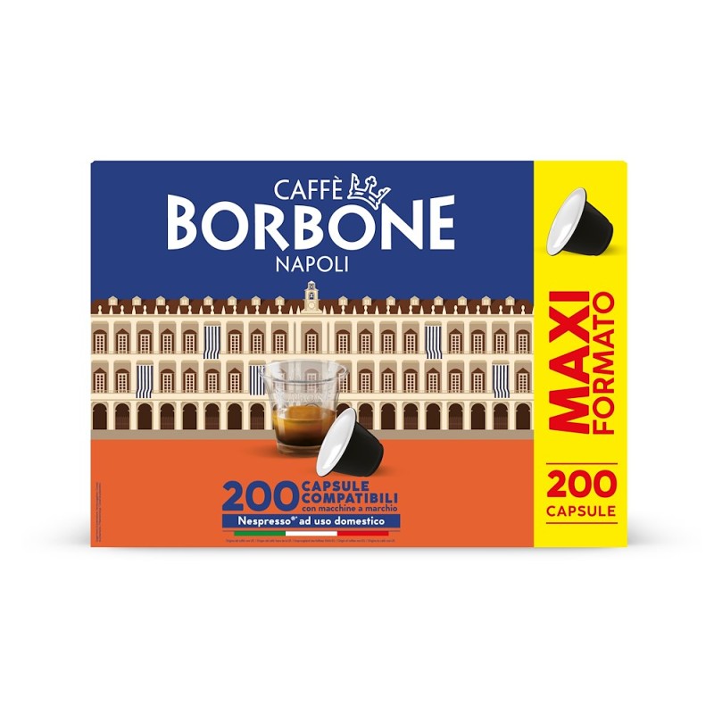 REBBLUNOBILE4X50N CAFFE' BORBONE CAPSULE CAFFE COMP.NESPRESSO MISCELA NOBILE 200PZ