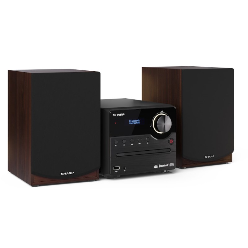 XLB517DBR SHARP MICRO HIFI 45W CD/MP3 USB AUX DAB+BT