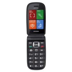 RAPTOR BRONDI TEL. CELL. FLIP QB 2,8" D.SIM BT NERO METAL