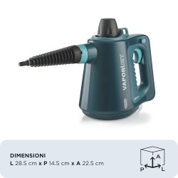 4137BLUE ARIETE PULITORE A VAPORE 1050W 250ML VAPORI' JET BLUE 