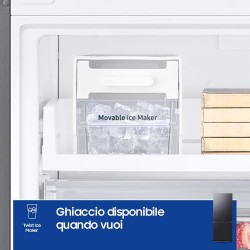 RB50DG601EB1EF SAMSUNG COMBI 508LT CE.E L.75CM NOFROST WIFI BLACK INOX