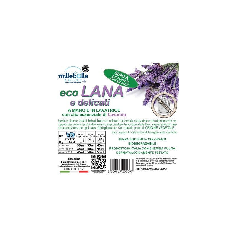 D LANA E DELICATI LAVATRICE - ALLA SPINA (25LAV/L)
