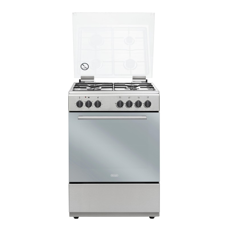 DL664EX DE LONGHI CUCINA 60CM 4F/GAS F.ELETT.CL.A INOX
