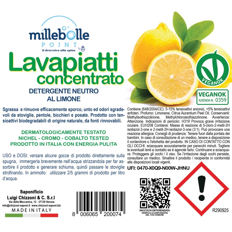 C LAVAPIATTI CONCENTRATO - ALLA SPINA