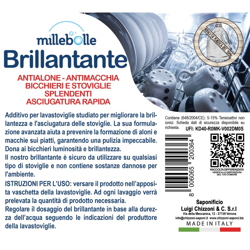 BRILLANTANTE PER LAVASTOVIGLIE - ALLA SPINA