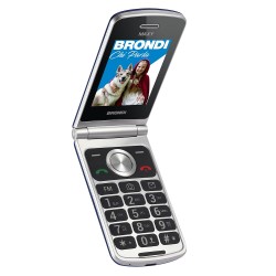 MAXYDARKBLUE BRONDI CELL. QB 2.8" FLIP DUALSIM 1.3MP DARK BLUE