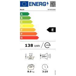 WTH85208II BOSCH ASCIUG.C/FRONT 8KG CE.E