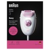 SE3000 BRAUN EPILATORE 20PINZE 2VEL. BIANCO/ROSA