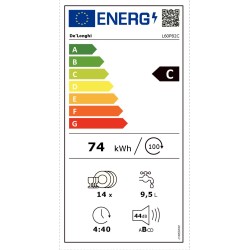 L60P82C DE LONGHI LAVAST.SC/TOT.60CM 14COP CE.C 8PROGR. INV.